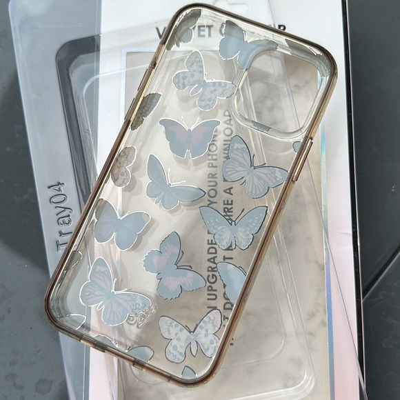 Velvet Caviar Vintage Butterfly iPhone 12 Pro Clear Case - Picture 5 of 5
